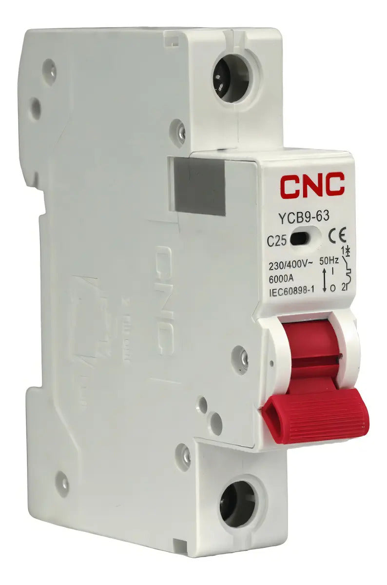 Interruptor Automático Monofásico 25a 6ka Riel Din Cnc Curva C