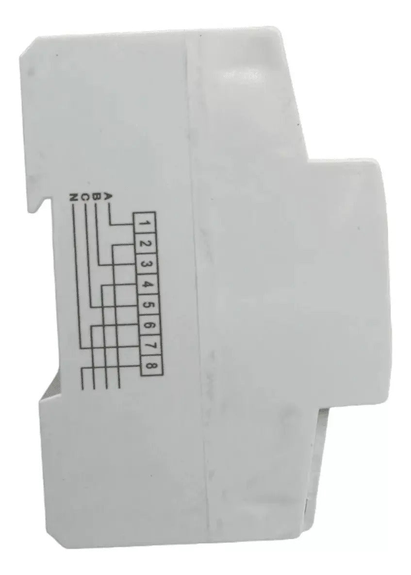 Medidor Remarcador Trifasico Digital Riel Din 100a - Cnc