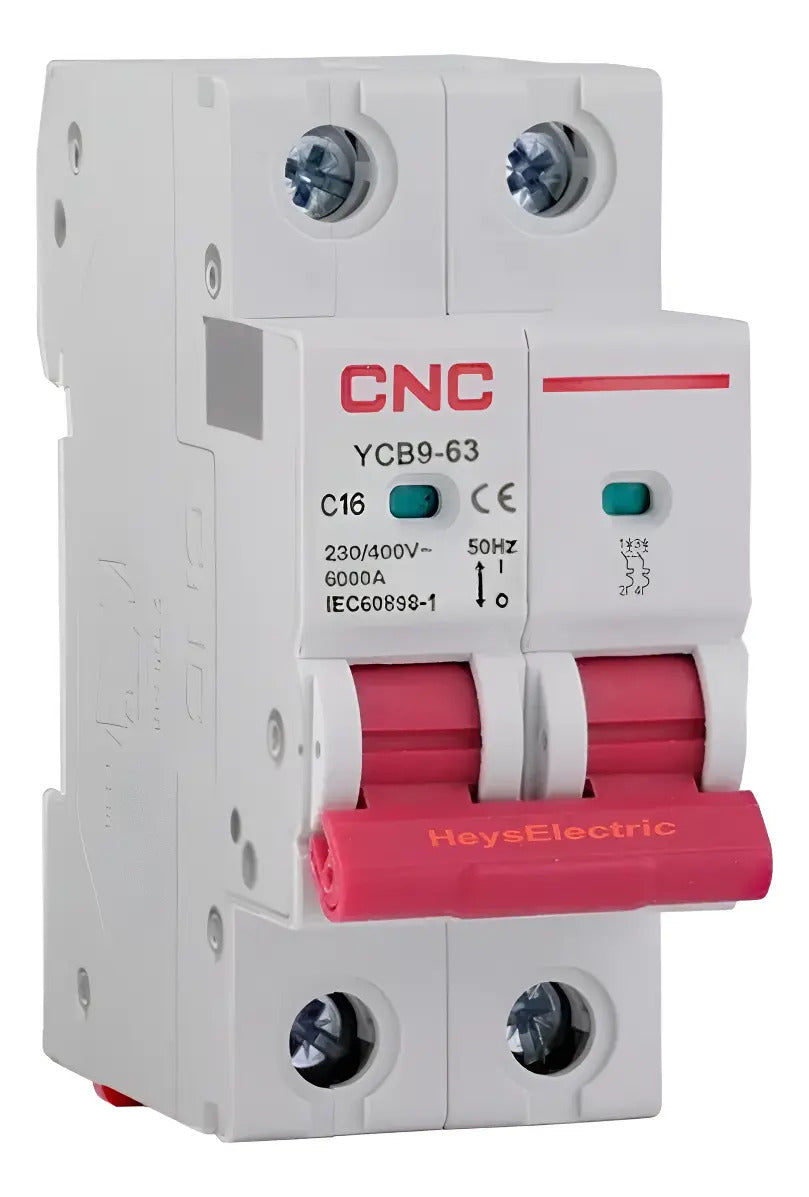 Interruptor Automatico Bipolar 2x16a 6k Curva C Cnc