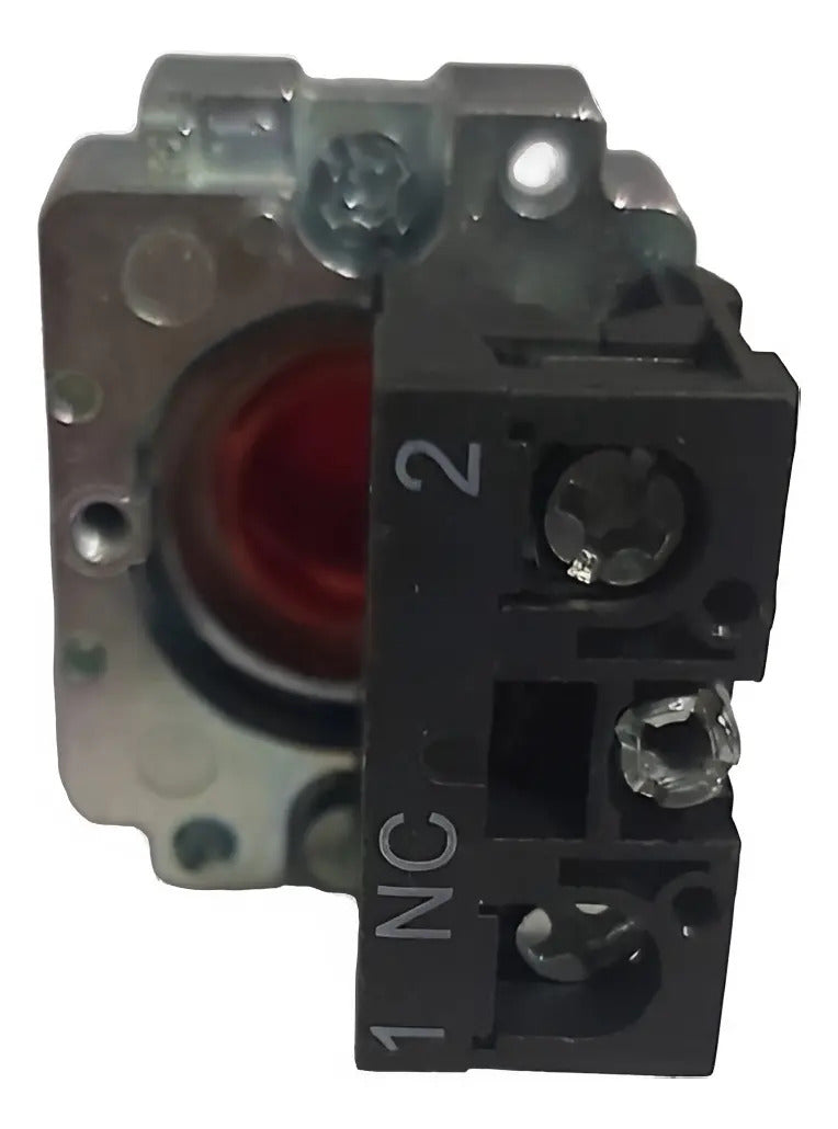 Botón Pulsador Metalico 22mm 1nc Rojo - 1no Verde Cnc