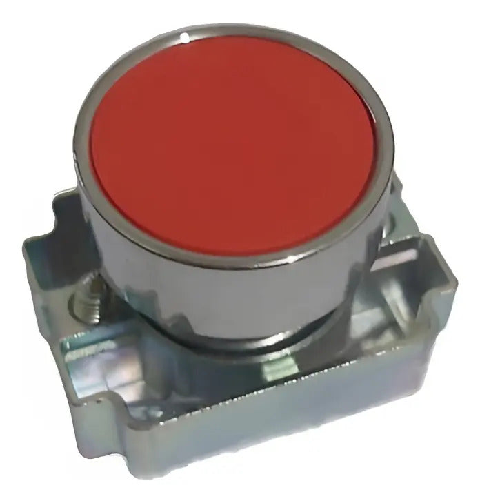 Botón Pulsador Metalico 22mm 1nc Rojo - 1no Verde Cnc