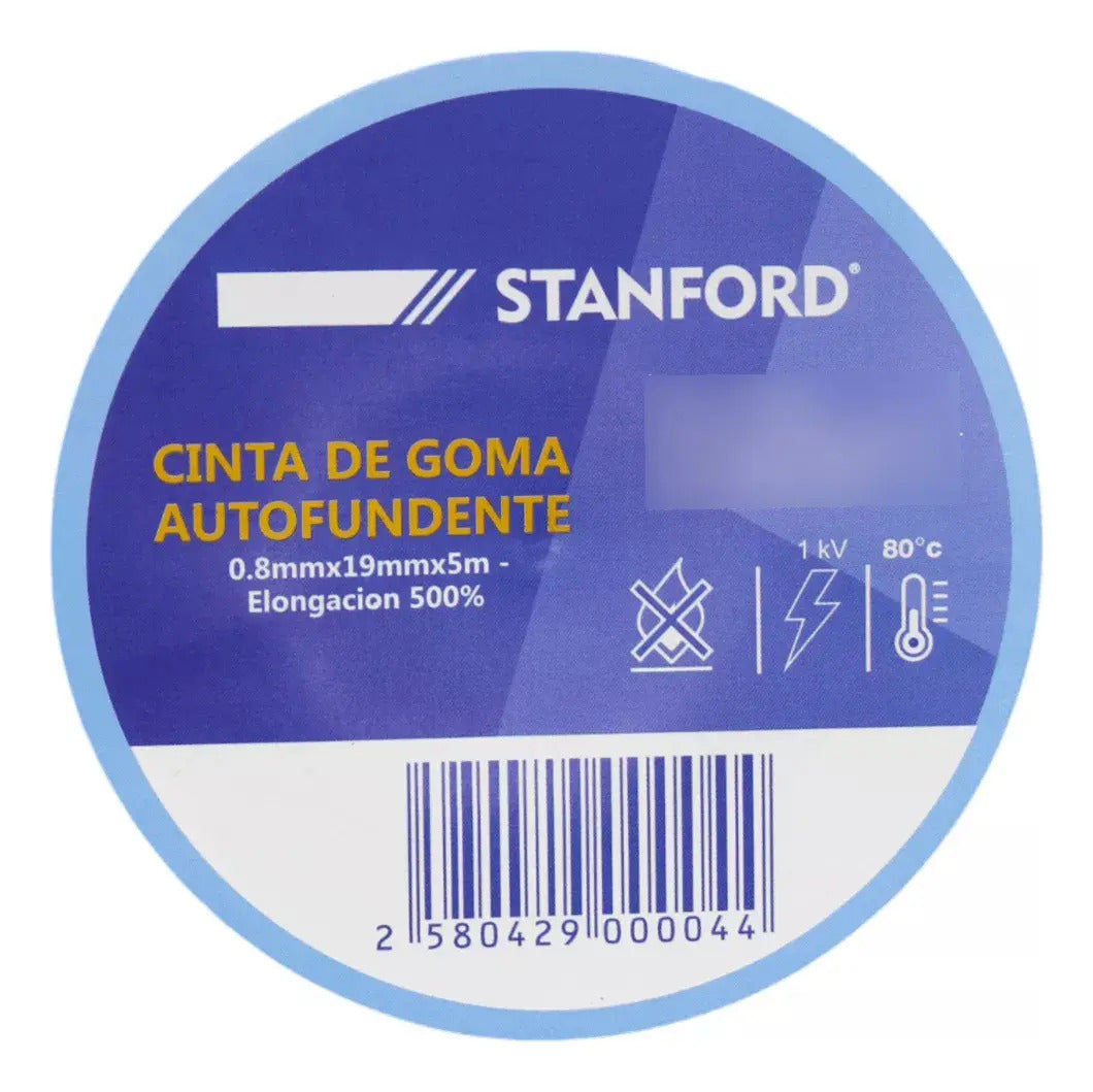 Huincha Cinta De Goma Autofundente 0.8mmx19mmx5mts
