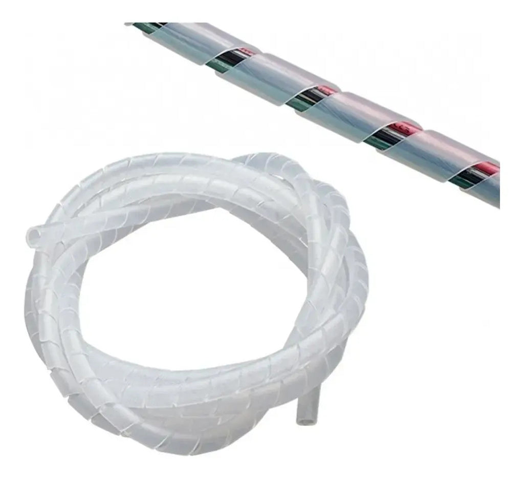 Funda Espiral 6mm Organizador De Cables Por 10 Metros