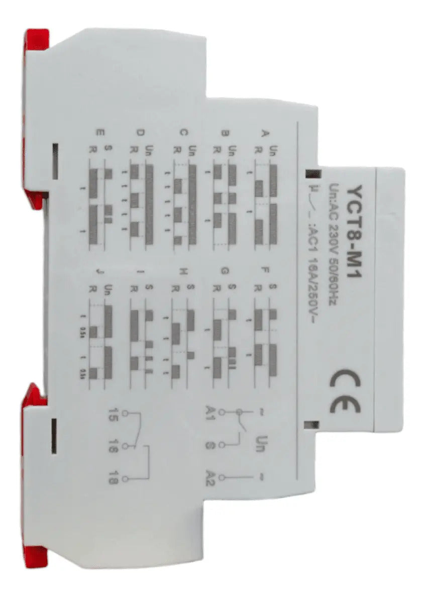 Temporizador Rele Multifuncion 16-230v Din