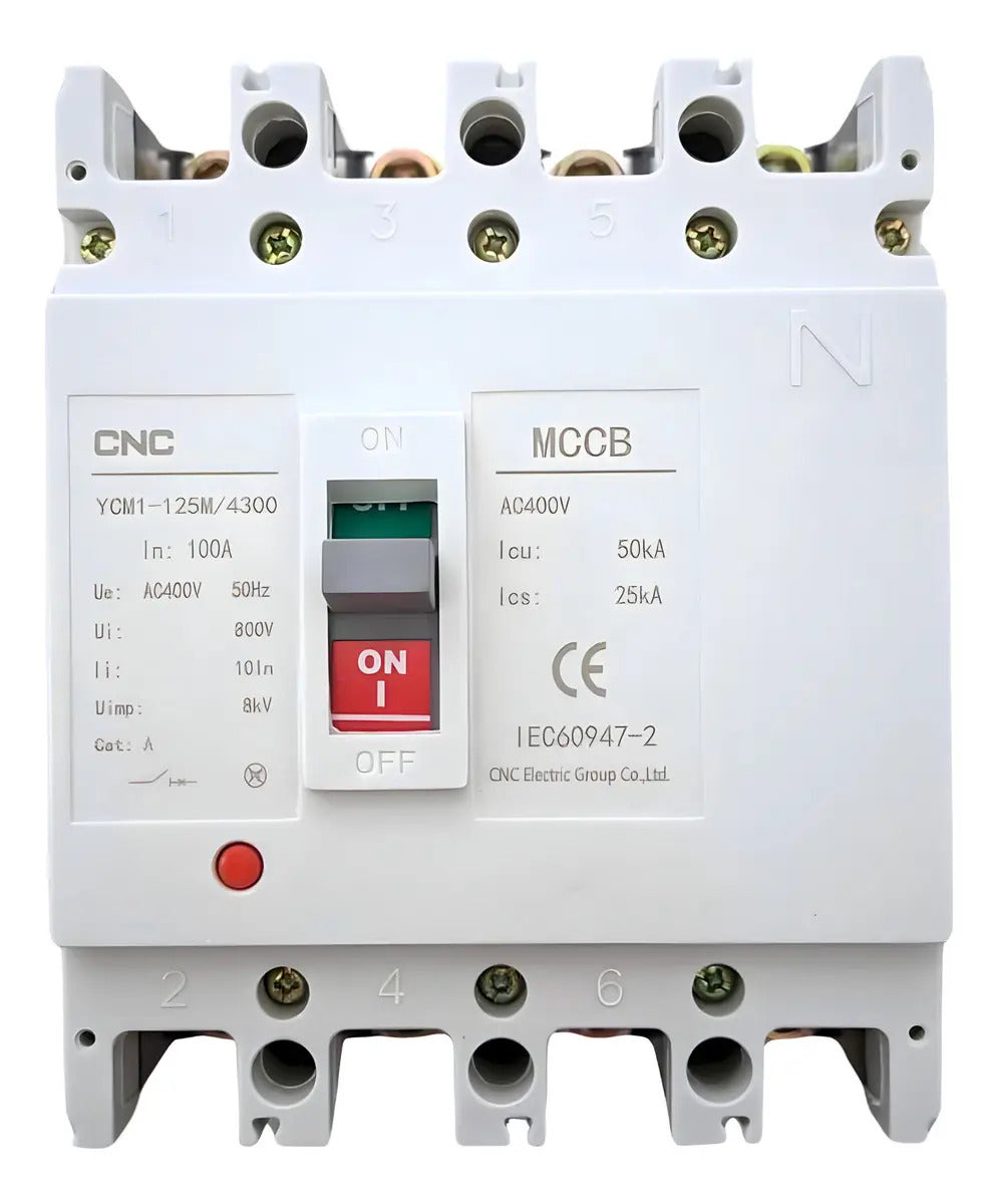 Interruptor Automático Cnc Caja Moldeada 4p 200a 50ka Ycm1-250m 400v