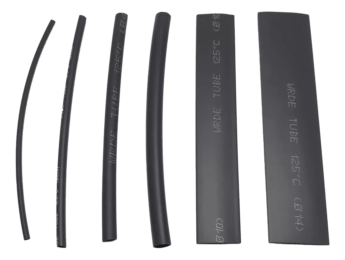 Kit Manga Termocontraible 100 Piezas Negra