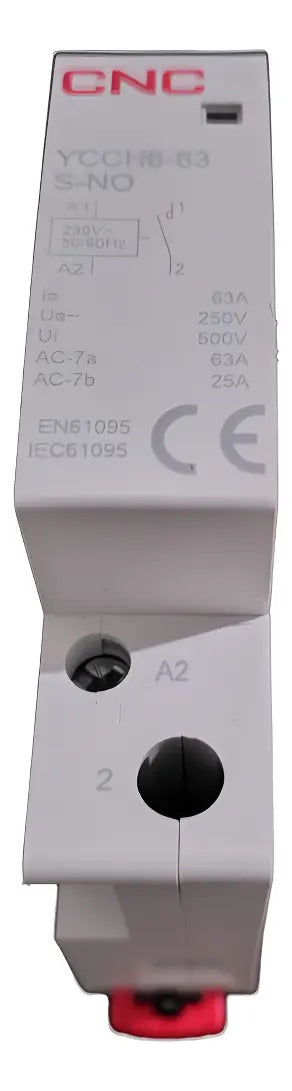 Contactor Modular 63a 1no 220v Riel Din 1 Puesto