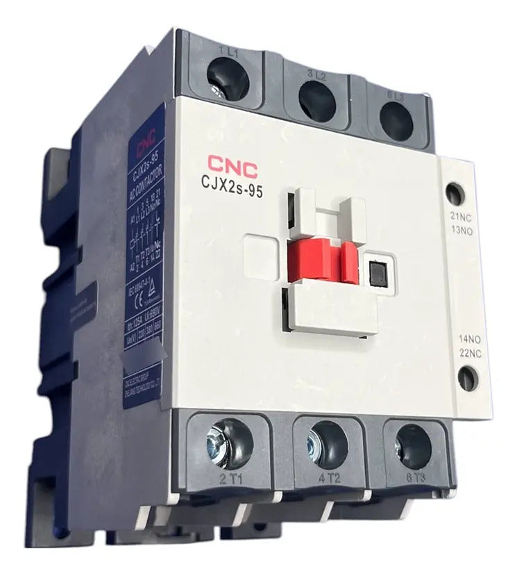 Contactor Trifásico Cnc Cjx2s-95 Para 95a Con Riel Din