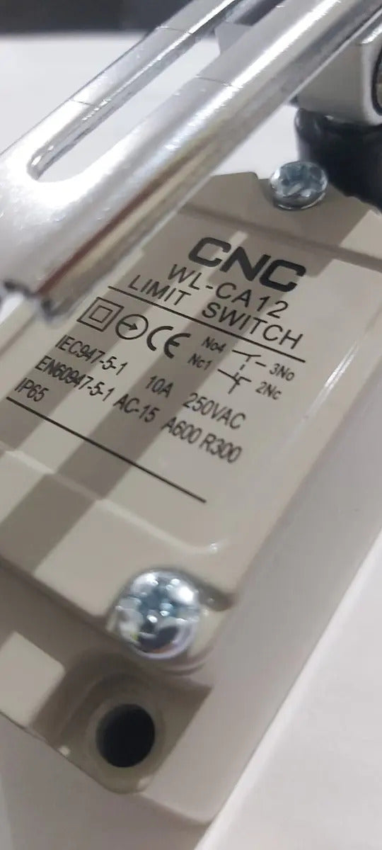 Interruptor Final De Carrera Cnc Wlca12 10a Ip65 Metal Para Maquinaria Industrial Beige