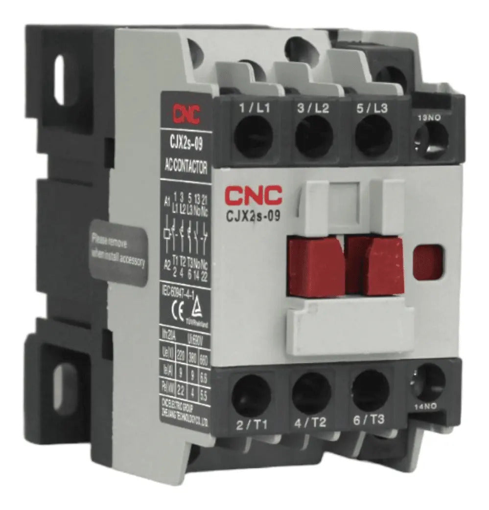 Contactor Cjx2s 9a Bobina 220v 1no Cnc