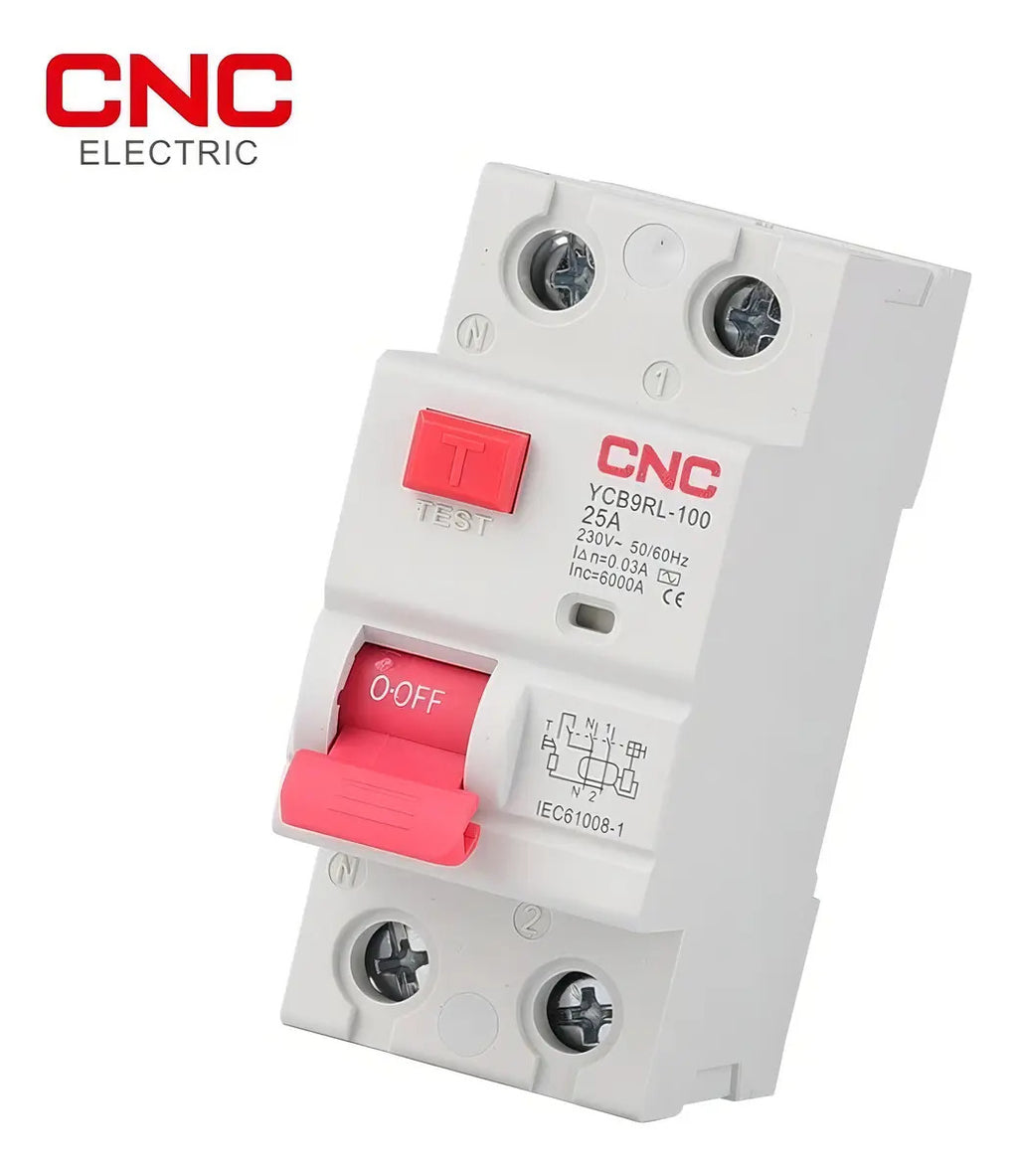 Interruptor Diferencial 25a 2 Polos 30ma Cnc Tensión 400v Riel Din