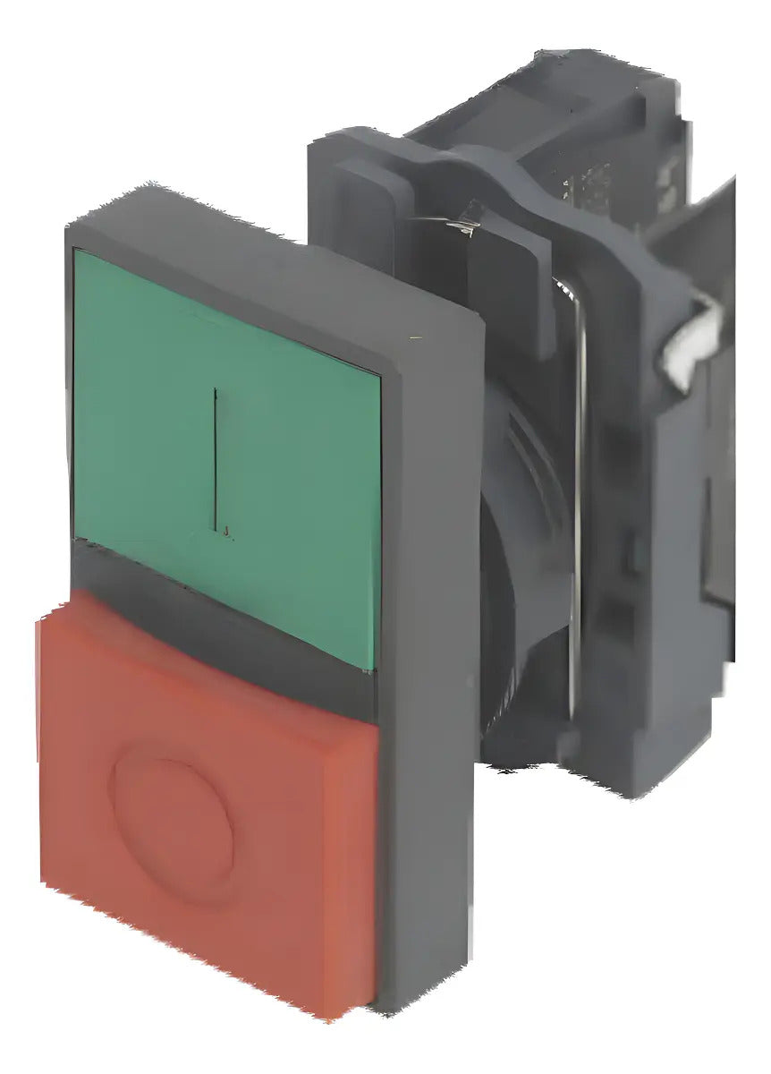 Pulsador Doble Cnc Lay5-el8425 10a 22mm Rojo Verde