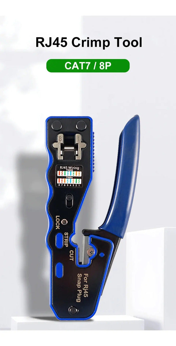 Crimpeadora Rj45 Cat6 Anticorte Profesional  Cable De Red.
