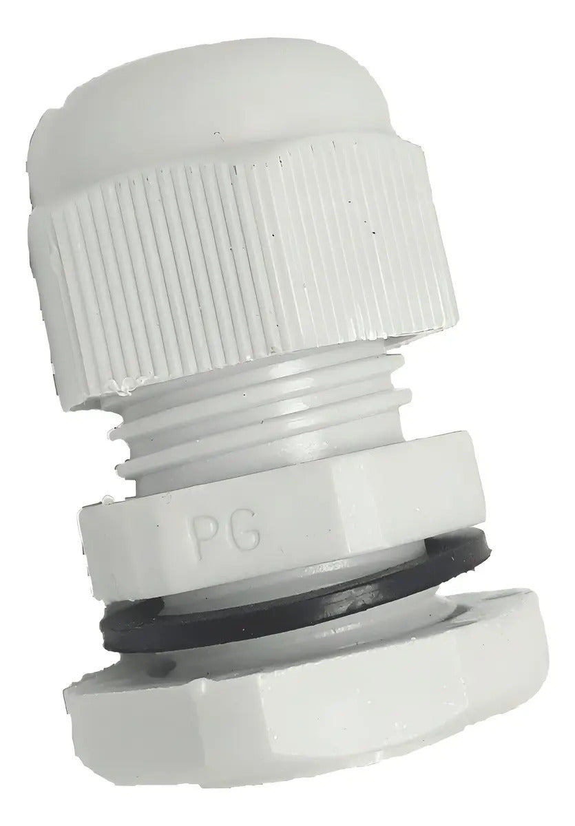 Prensa Estopa Cnc Pg-9 Pack 10 Unidades Ip68 4mm-8mm Plástico Blanco