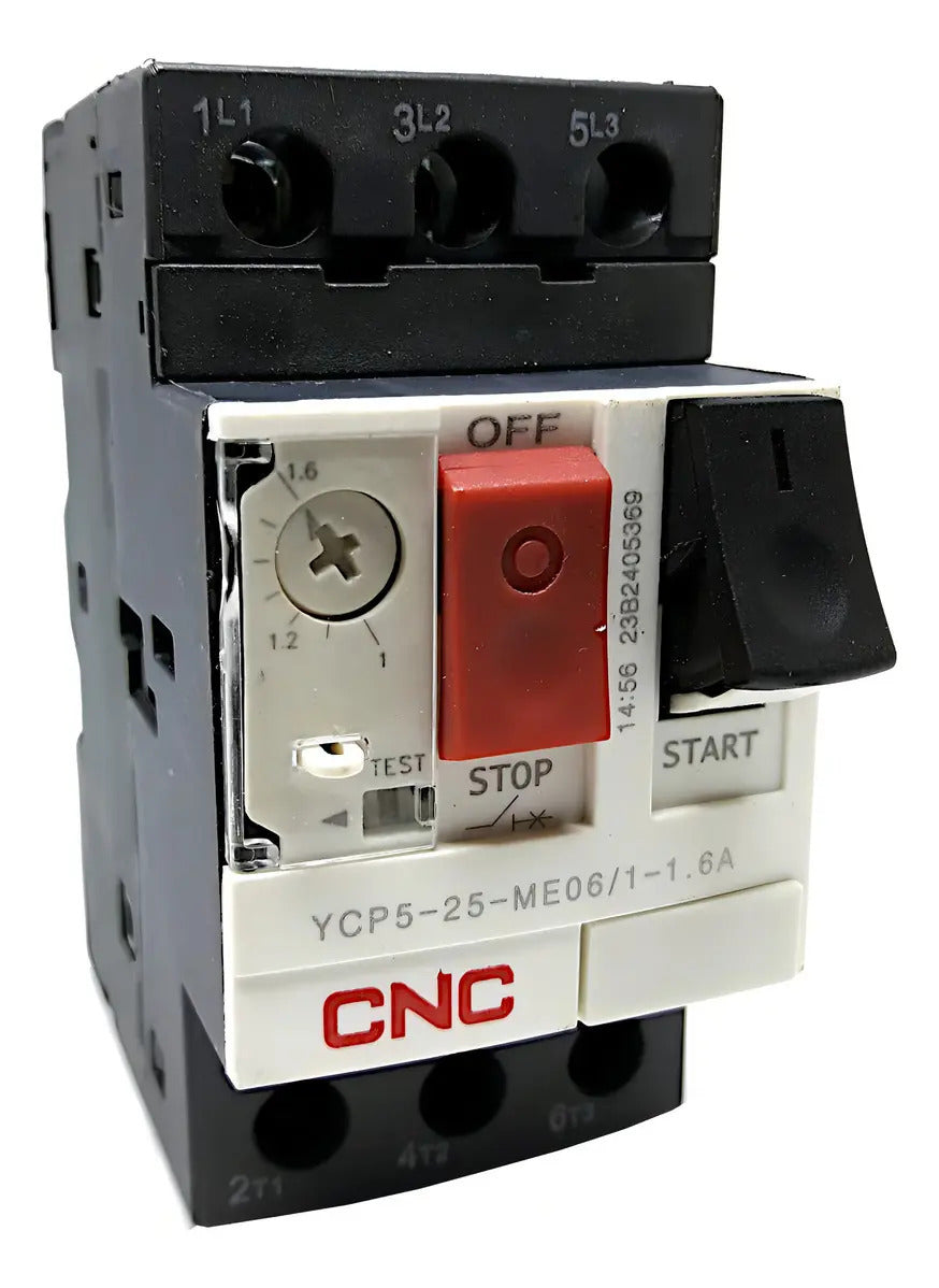 Guardamotor Regulable 1 - 1.6a Cnc Ycp5-25-me06