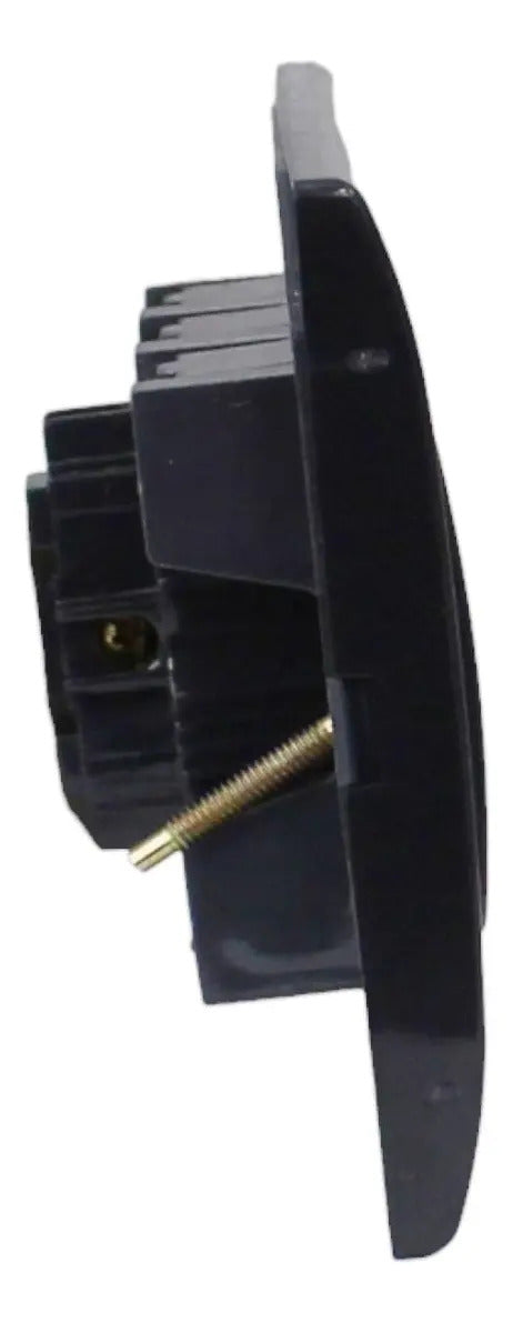 Tomacorriente Enchufe Triple  10a  Negro Embutido Kalop