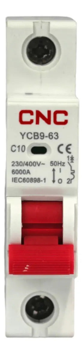 Automatico Monofasico 1x10a 6ka C Riel Din Sec