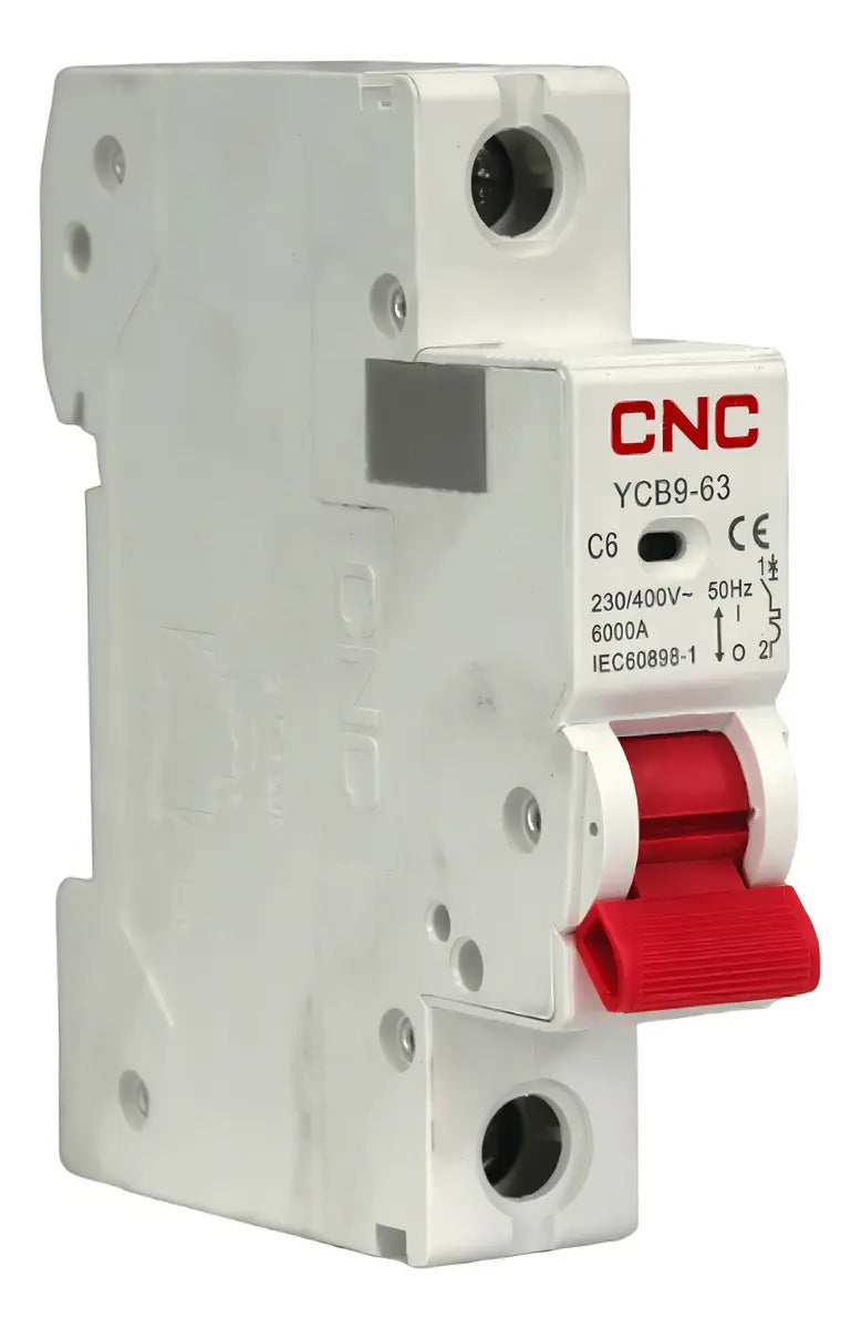 Interruptor Automático Monofásico Cnc 6a 6ka Riel Din Curva C