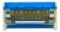Repartidor Bipolar 2x11 Polos 125a Color Azul Lisa Liso