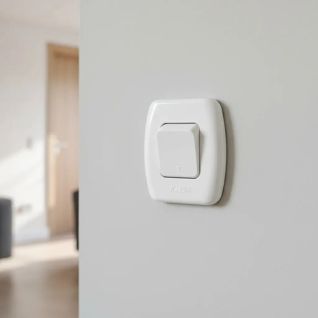Casquete Interruptor Pulsador Timbre Sobrepuest Tekna Blanco