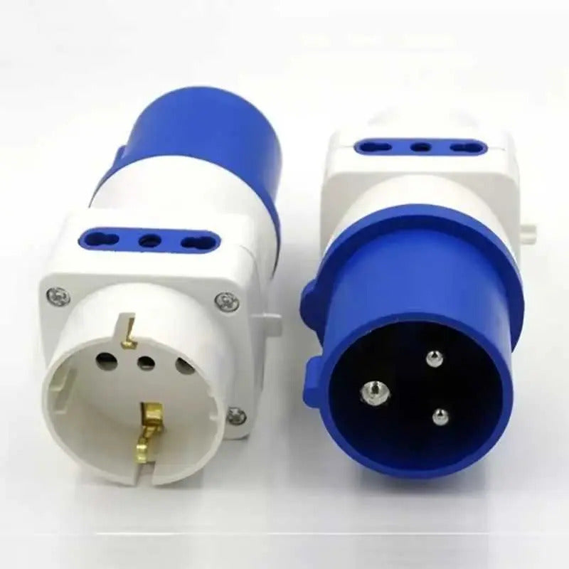 Enchufe Adaptador Industrial A Domiciliario Ip44 2p+t 10/16