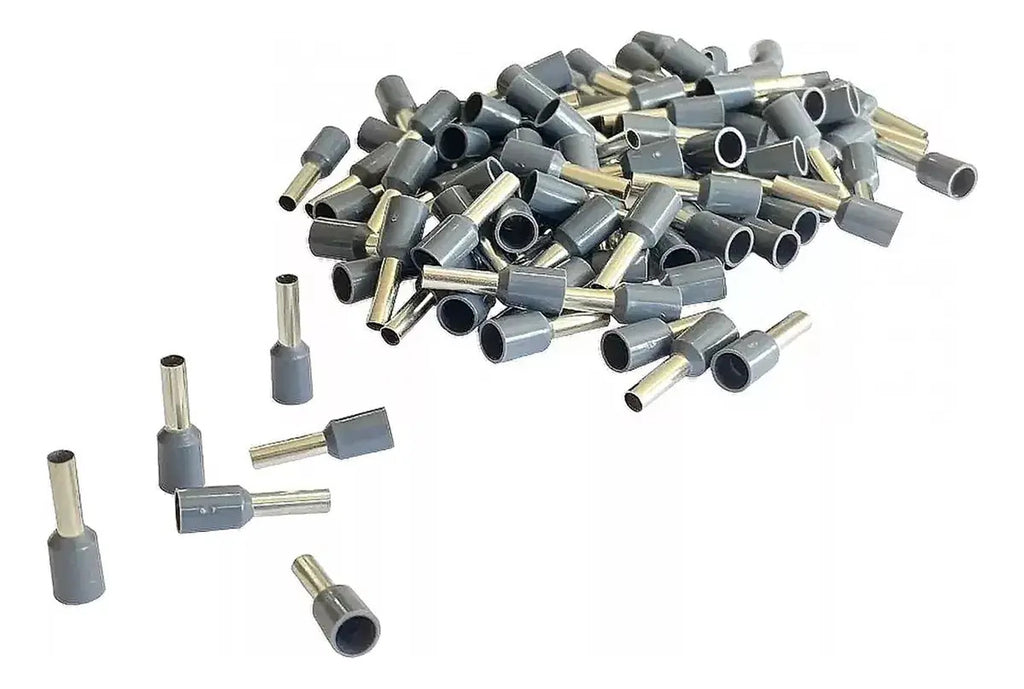 Terminal Ferrul Ferrule 4mm Gris 100und Cable 12 Awg