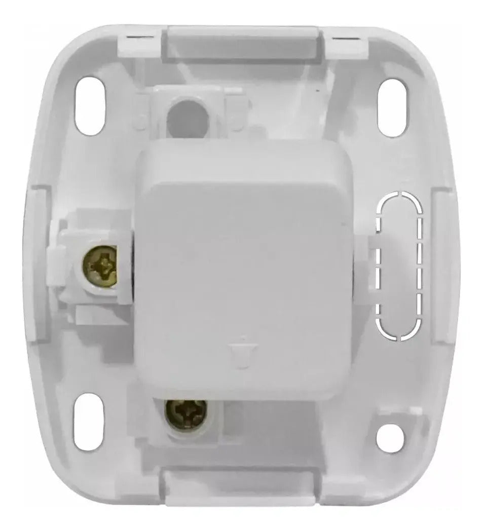 Casquete Interruptor Pulsador Timbre Sobrepuest Tekna Blanco