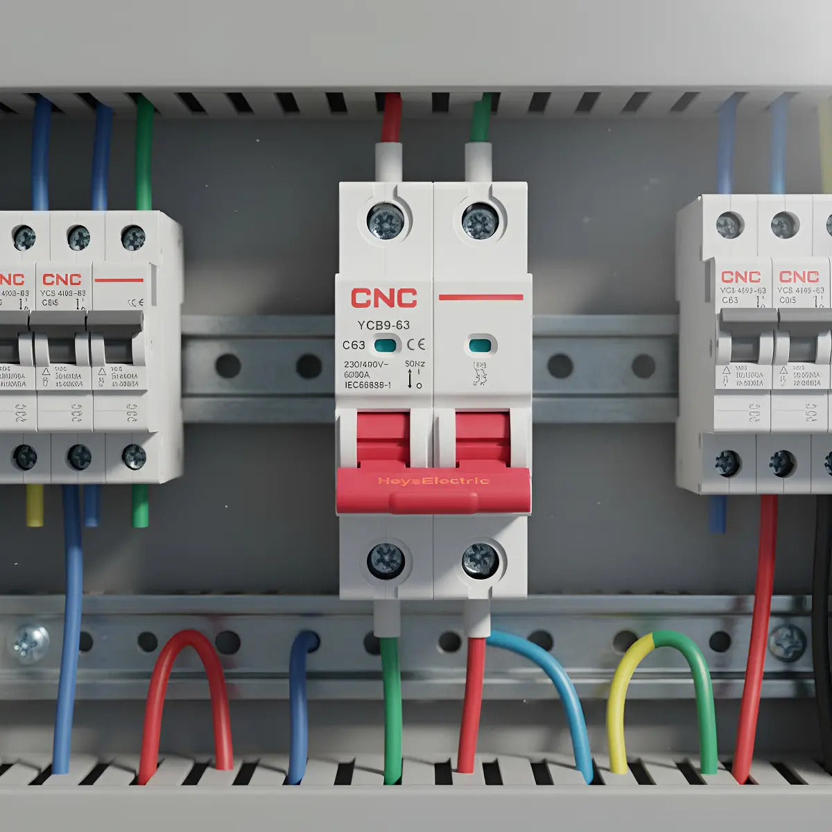 Interruptor Automatico Bipolar 2x63a 6k Curva C Cnc