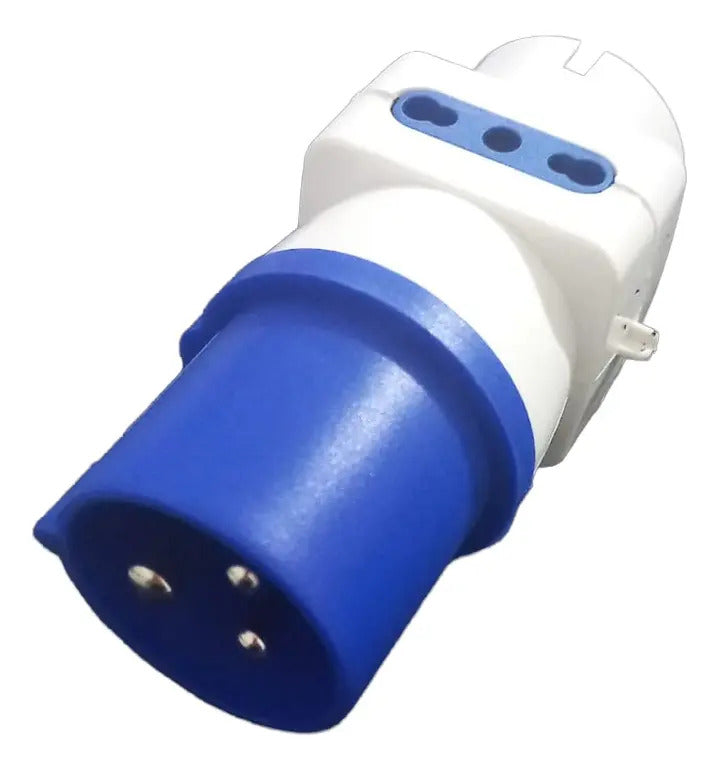 Enchufe Adaptador Industrial A Domiciliario Ip44 2p+t 10/16