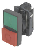 Boton Pulsador Doble  Partir Parar Rojo Verde 22mm 1no+1nc