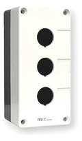 Caja Pvc Botonera Tres Huecos 22mm Para Control Perforada 3