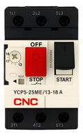 Guardamotor Disyuntor Cnc Ycp5-25me 18a Trifásico 3 Polos 50hz