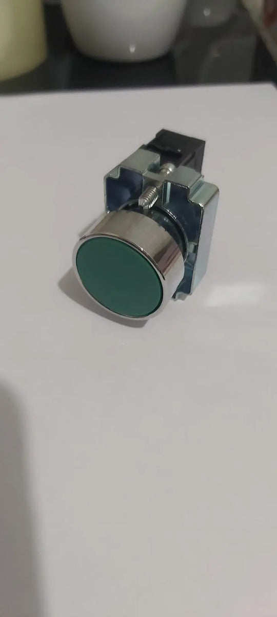 Botón Pulsador Metalico 22mm 1nc Rojo - 1no Verde Cnc