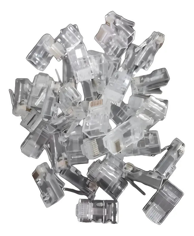 Pack Conectores De Red Rj45 Cat6 12 Unidades