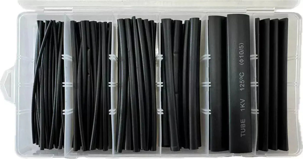 Kit Manga Termocontraible 100 Piezas Negra