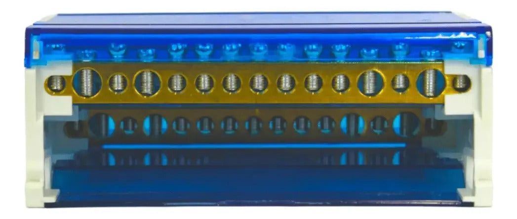 Repartidor Tetrapolar 125a 15 Conexiones 4x15 Barras Aislada