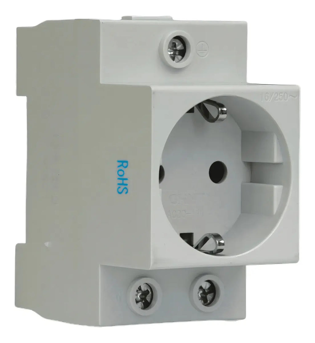 Enchufe Hembra Schuko Cnc Tms-5 16a Conexión En Riel Din