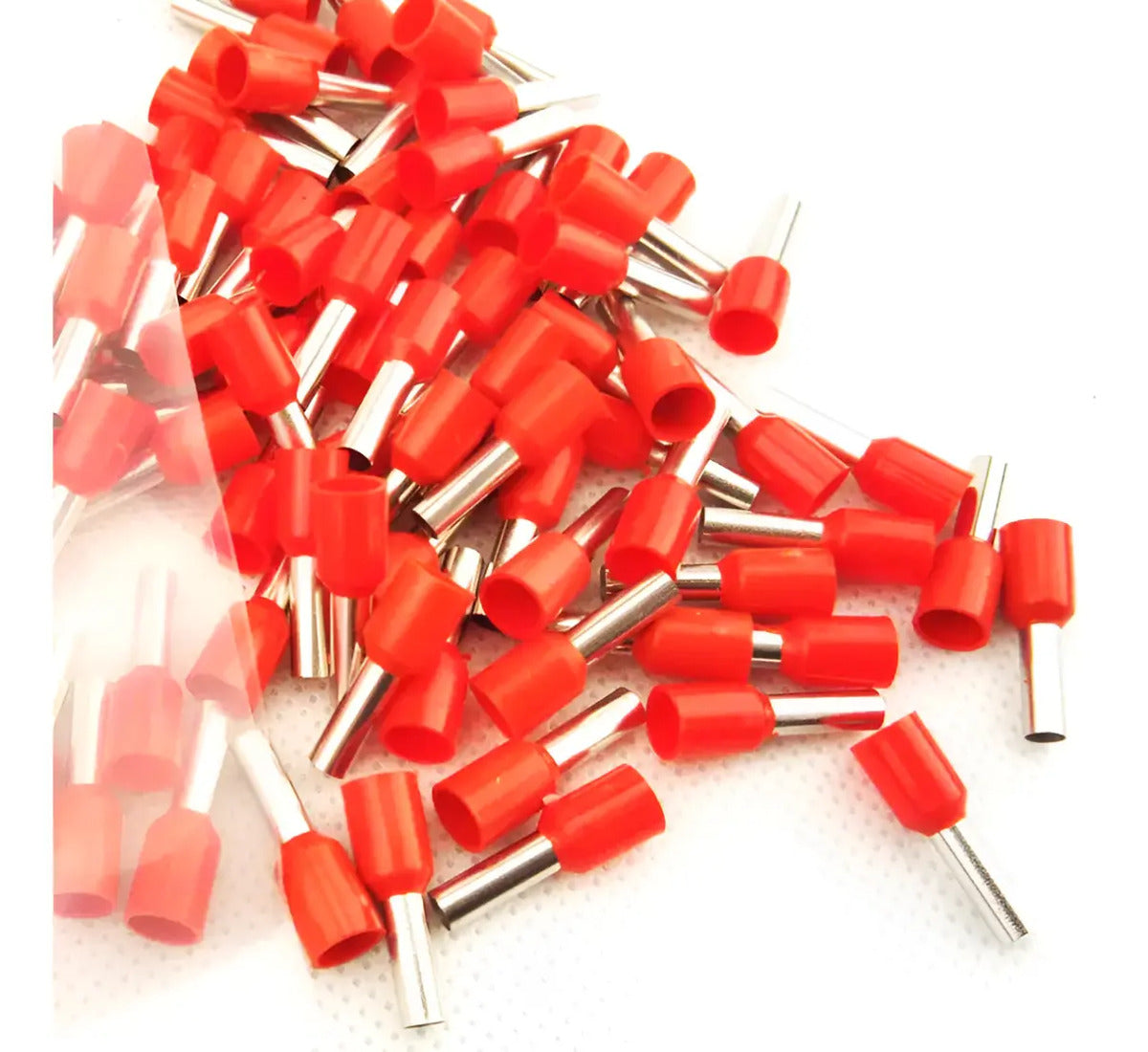 Terminal Ferrule 35mm Rojo 100 Unidades