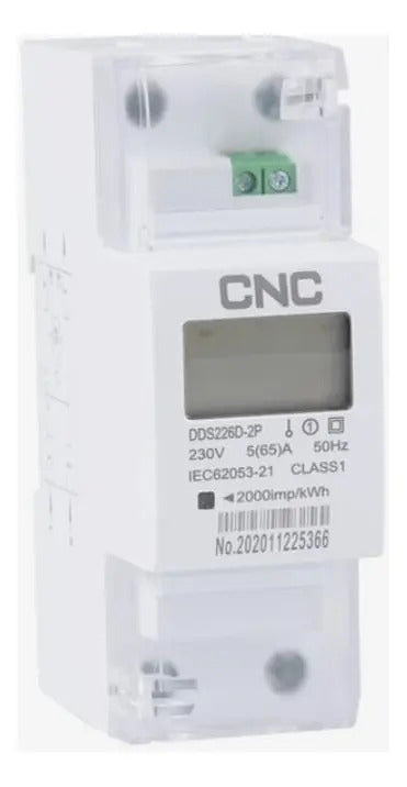Remarcador A Riel Din Monofasico 65a Cnc.