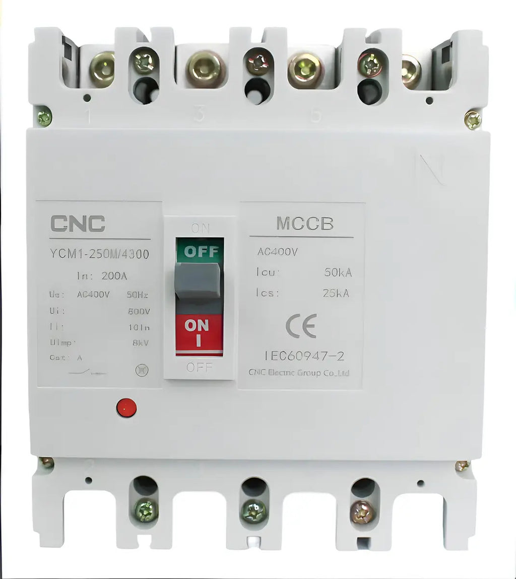 Interruptor Automático Cnc Caja Moldeada 4p 200a 50ka Ycm1-250m 400v