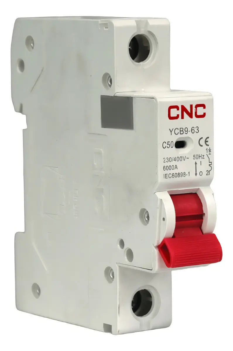 Automatico Monofasico 1x50a 6ka C Riel Din Sec