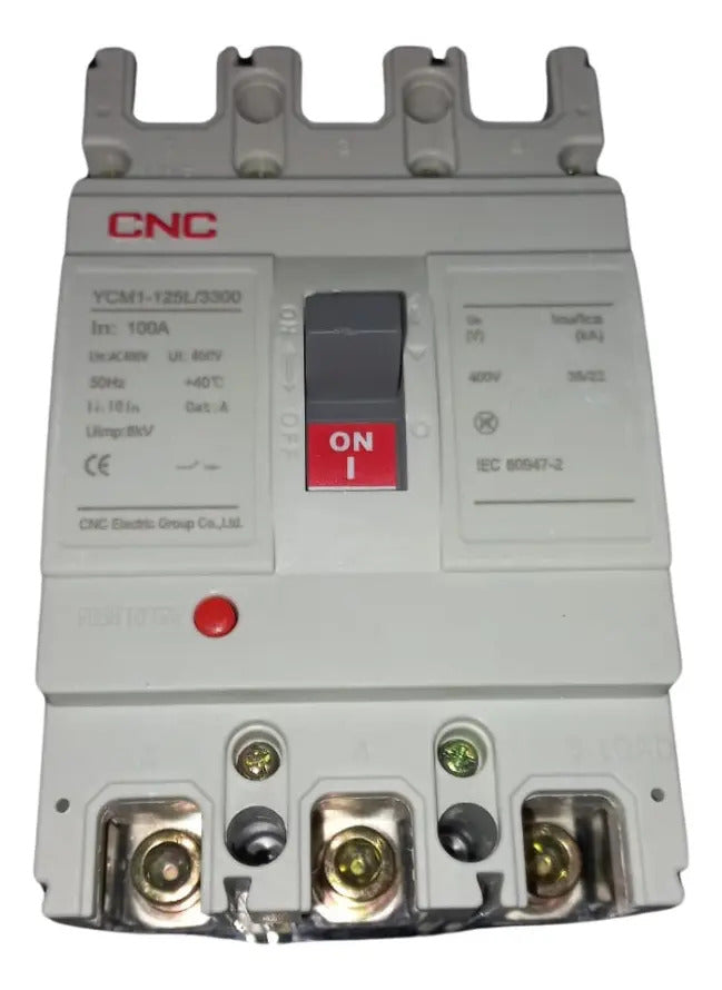 Interruptor Automatico Caja Moldeado Trifasico 3x100a 35ka Color Blanco