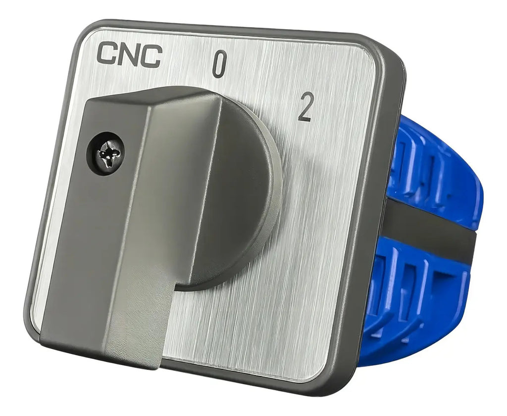 Selector Rotativo Cnc 63a Conmutador Fases 1-0-2 Azul 6 Ip20
