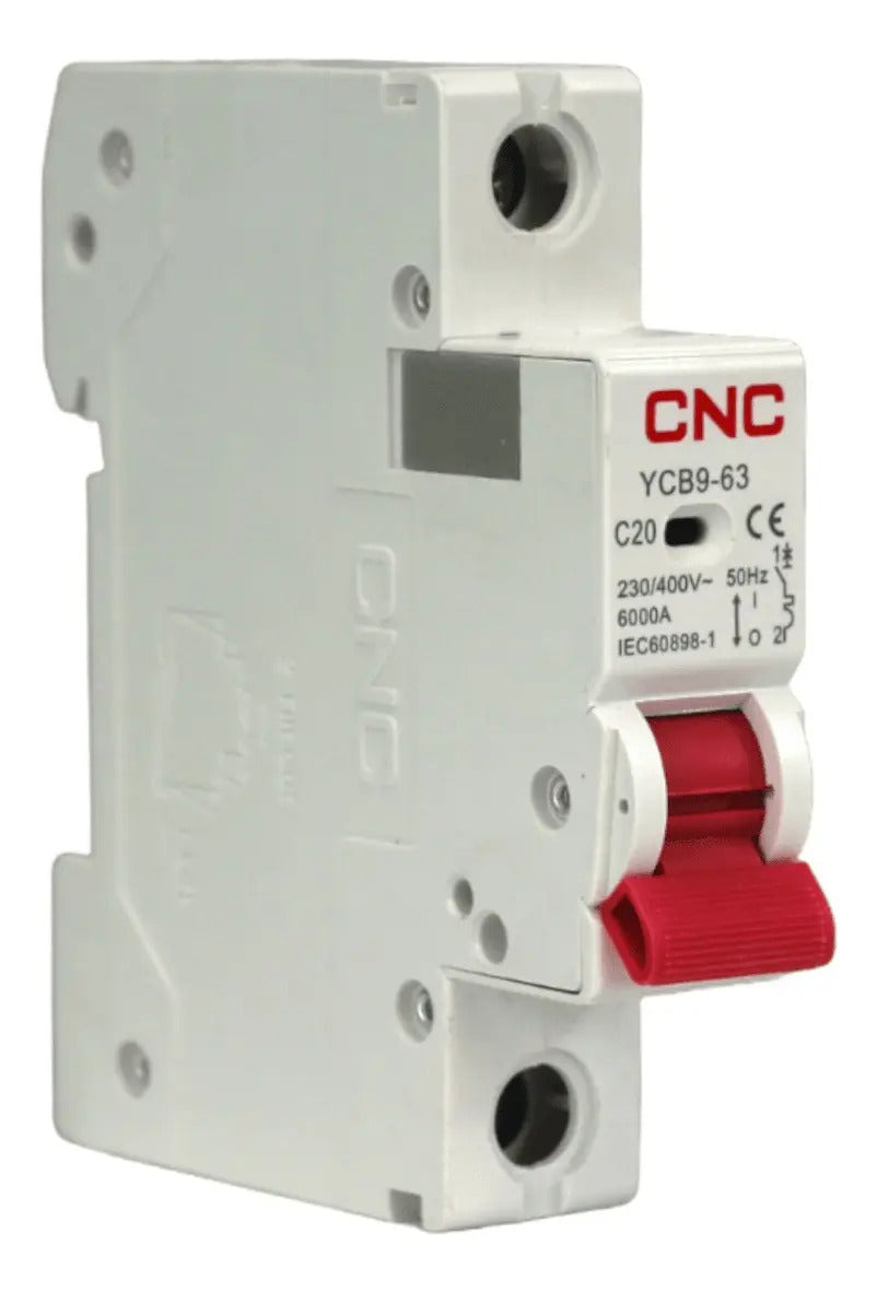 Automatico Monofasico 1x20a 6ka C Riel Din