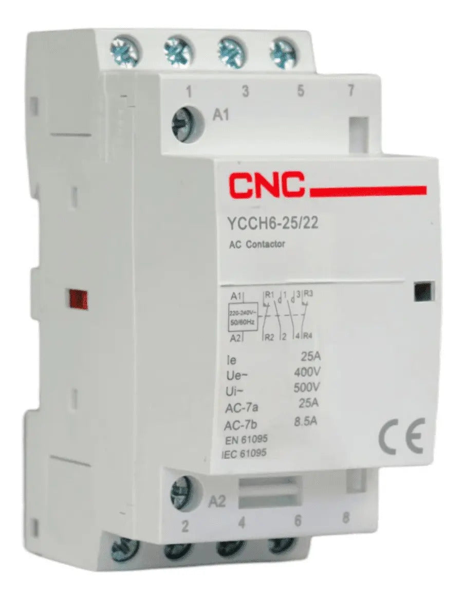 Contactor Modular 25a 2no + 2nc Bobina 220v - Cnc