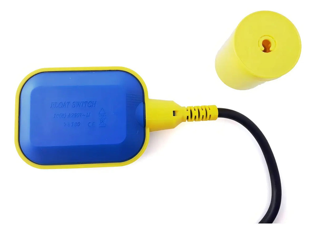Interruptor De Nivel Flotador Globaltronics 5 Mts 16a Ip68 Para Agua 5 Mtrs
