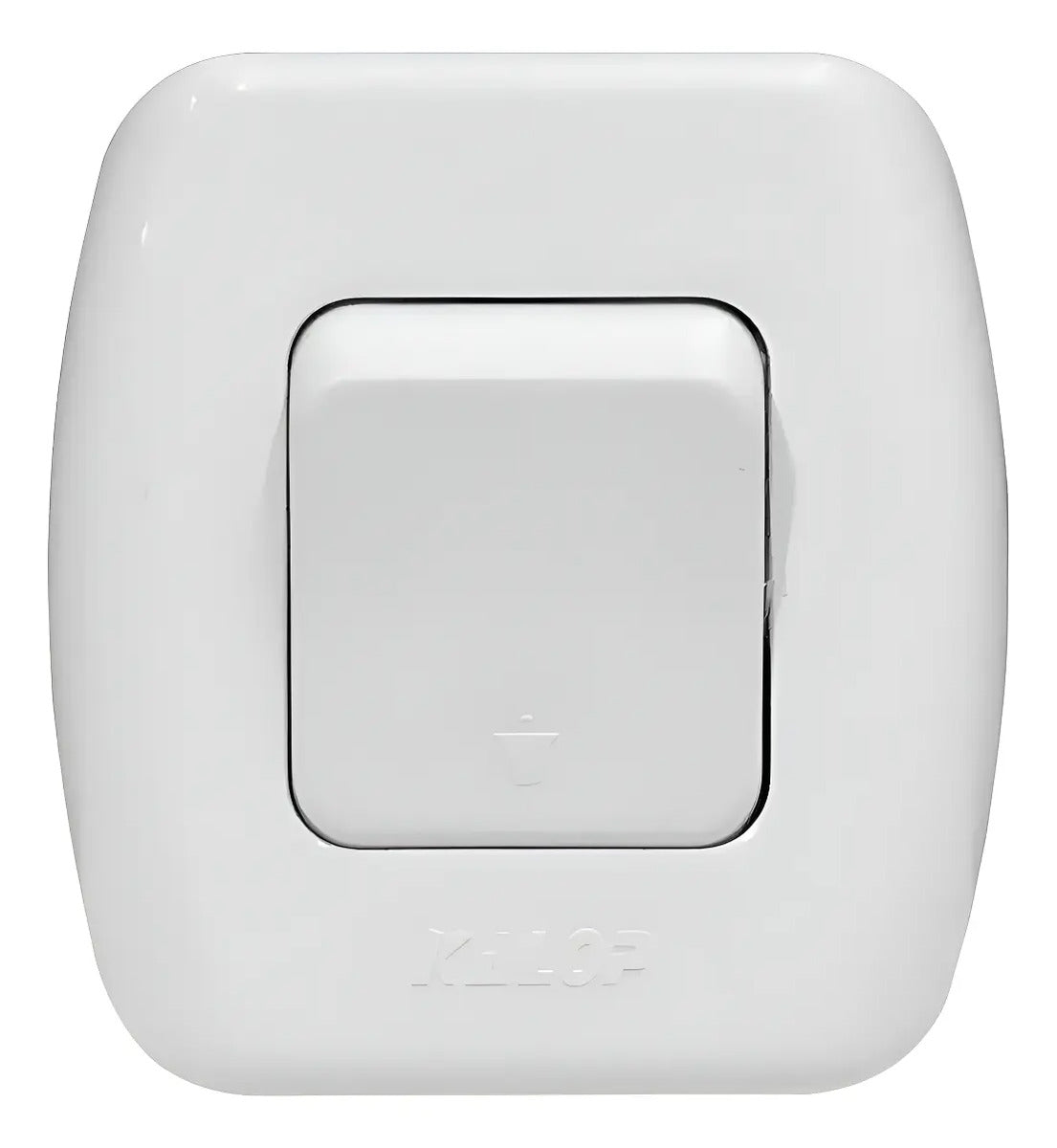 Casquete Interruptor Pulsador Timbre Sobrepuest Tekna Blanco