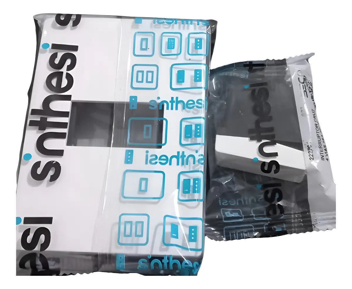 Pack Interruptor De Cruzamiento 4 Vías + Dos Int. 9/24 Sec Color Blanco Corriente Nominal 16 A Voltaje Nominal 250v