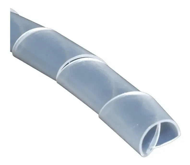 Funda Espiral 8mm Organizador De Cables 10 Metros Blanco