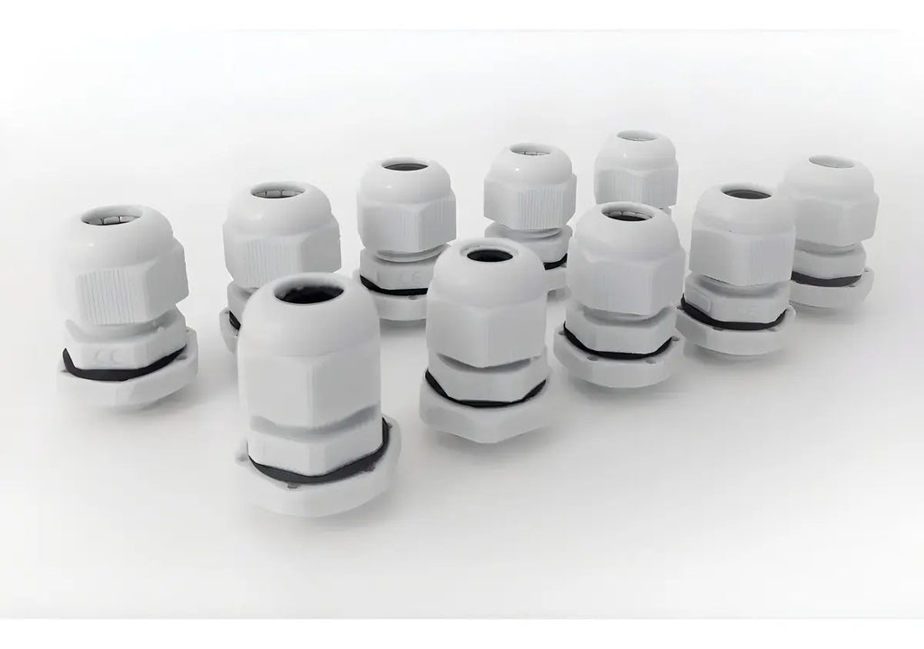 Prensa Estopa Pg-13 Pack 10 Unidades (6mm-12mm) Ip67 Cnc Color Blanco